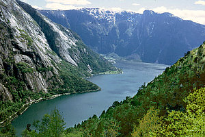 Blick über den Simadalsfjord